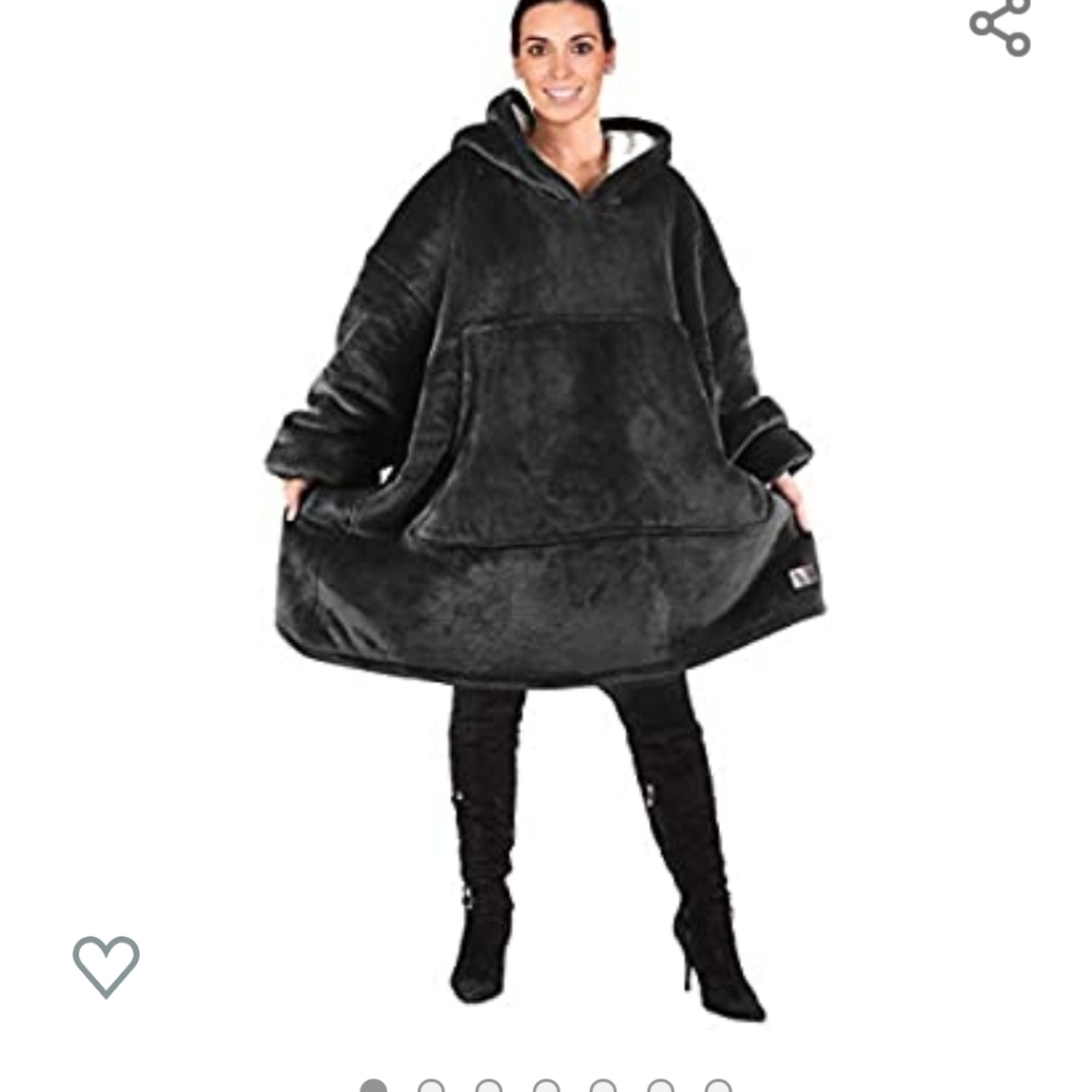 Oversized hoodie blanket sweatshirt.
